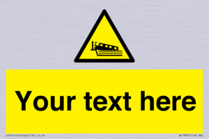 Custom warning grounding narrow boat on lock cill